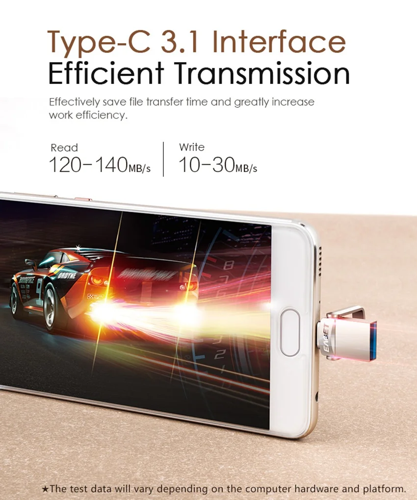 EAGET Type C USB Флешка 16GB USB 3.0 Флешка 32GB 64GB 128GB Флешки USB Флешка Диск Для huawei Для Телефонов Xiaomi Ноутбуки