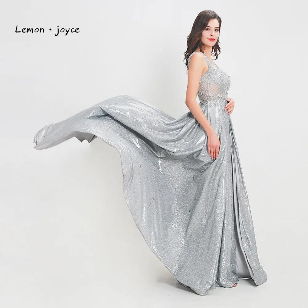 Женское длинное вечернее платье Lemon joyce блестящее платье-трапеция без рукавов с