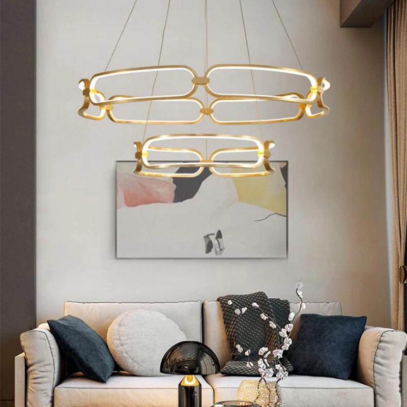 

Nordic chandelier living room lighting creative personality simple post-modern restaurant chandelier art light luxury chandelier