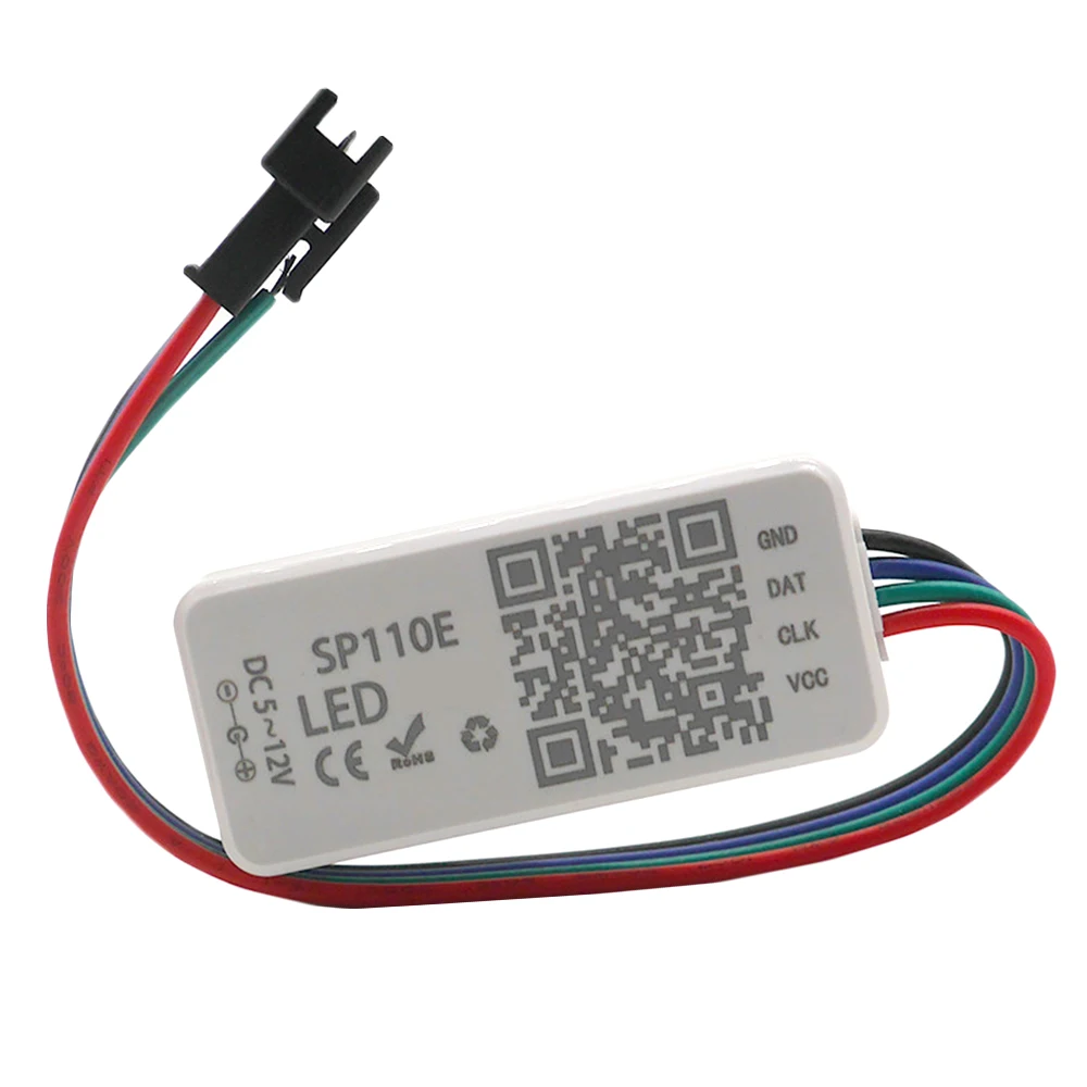 Светодиодная ленсветильник sp110e с Bluetooth-контроллером 12 В WS2811 лента 5050 RGB