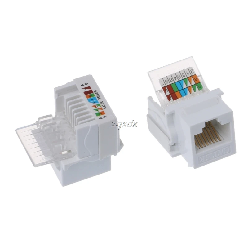 2 порта RJ45 сетевой настенной пластины с гнездовым разъемом CAT5e/CAT6 Z09 Прямая поставка