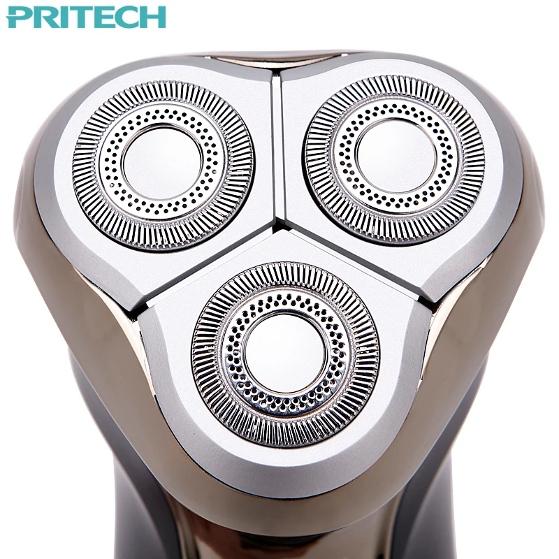 Pritech Новый моющиеся Перезаряжаемые электробритва Triple Blade Электрические бритья