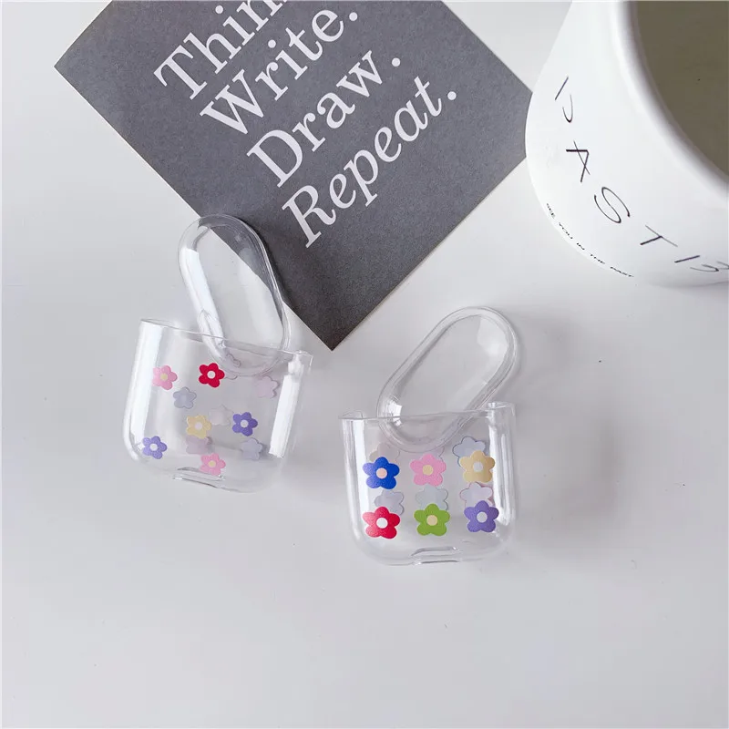 Футляр для AirPods наушников чехол Cute Беспроводной Bluetooth наушники крышка для Airpods AirPods мультфильм защитить крышка прозрачная
