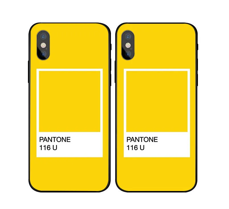 Мягкий силиконовый чехол Caliente Pantone для iPhone X XS Max XR 6 6S 7 8 Plus 5 чехол для samsung s 6 s 7 s8 s9 plus