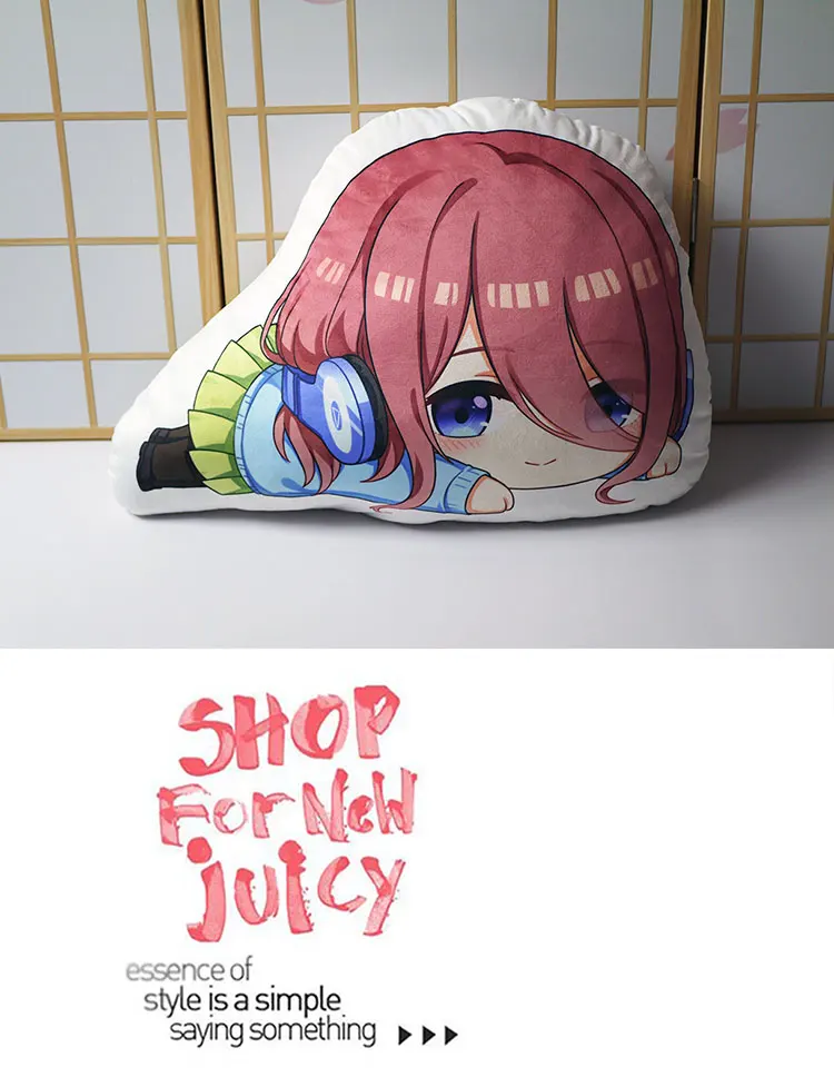 Куинтэссенция кувшин Подушка игрушка Go-Toubun no Hanayome Ichika Nino Miku Yotsuba Itsuki фигурка плюшевая Мягкая кукла 45 см