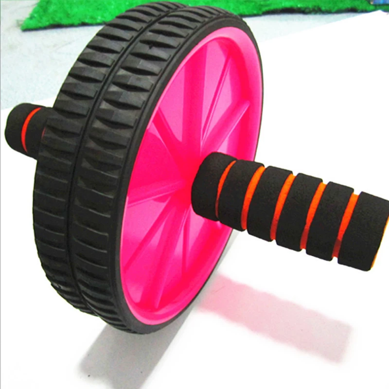 Дважды колесный обновлен Ab пресса Пресс колесные ролики Crossfit тренажеры для