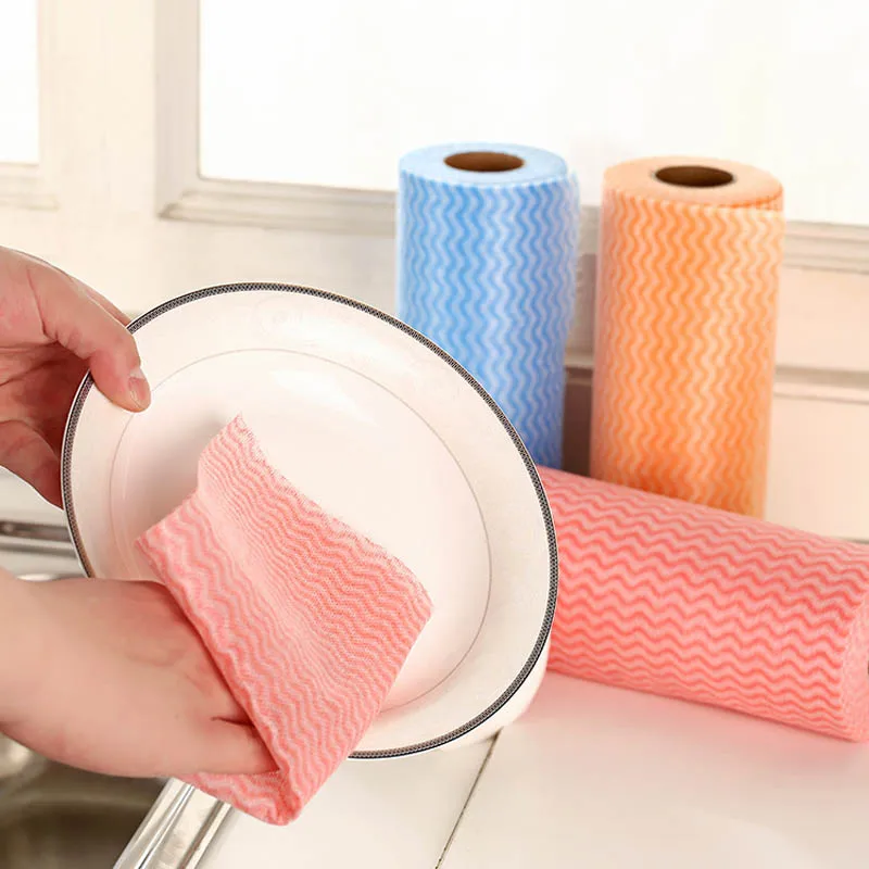 1 рулон одноразовые нетканые ткани|wiping rag|kitchen cleaning clothcleaning cloth |