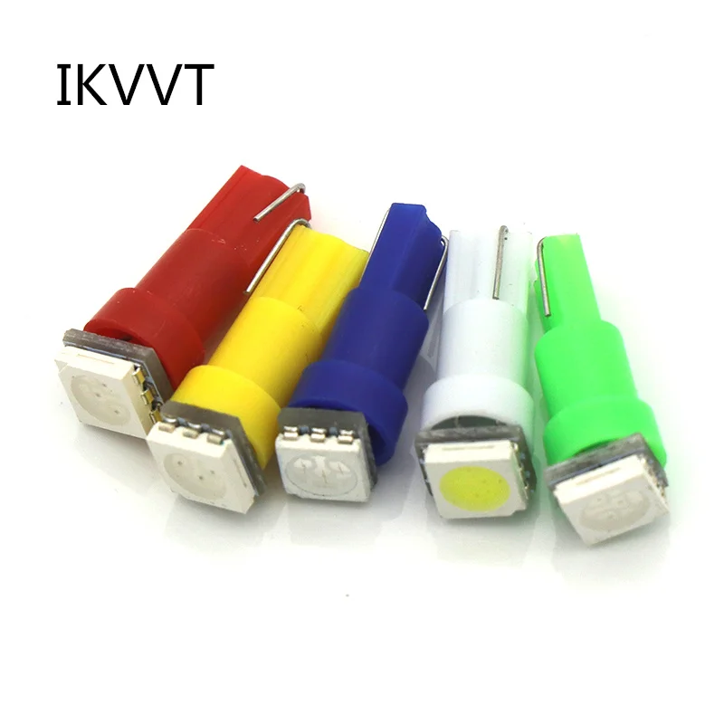 10 шт. T5 74 1 SMD 5050 Dashboard клиновидный светодиодный светильник автомобильный лампа для
