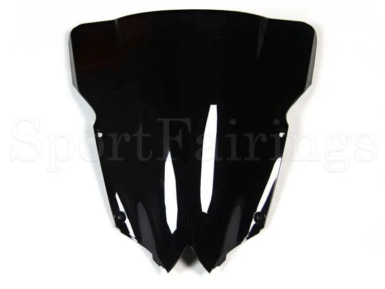 Для Yamaha YZF600 R6 08 09 2008 2009 черный двойной пузырь мотоциклы Черный ABS двойное стекло ветровое стекло