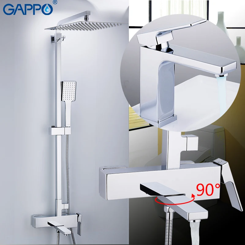 GAPPO Смесители для ванны настенные смесители ванной комнаты настенный смеситель