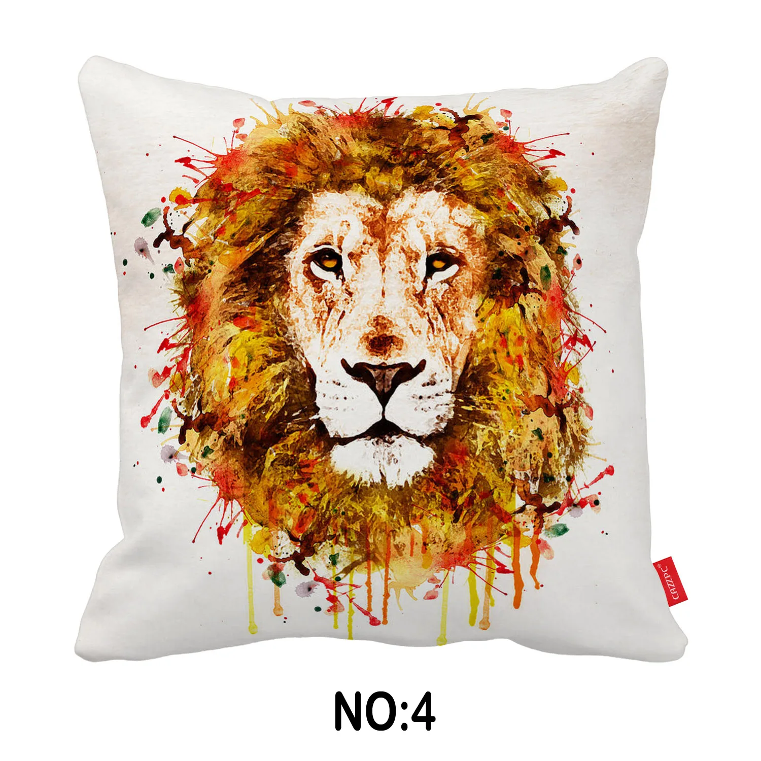 Эскиз Акварельная абстрактная поп Книги по искусству с принтом льва