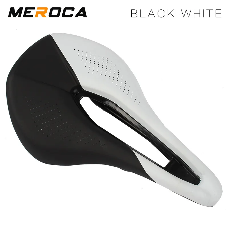 Велосипедное седло MEROCA для горных и дорожных велосипедов мягкое полое переднее