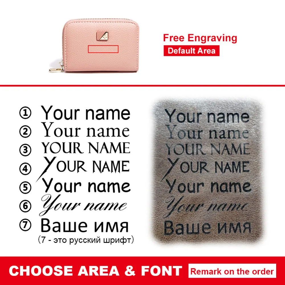 Женский короткий кошелек Cartera Mujer маленький мини на молнии с отделением для карт