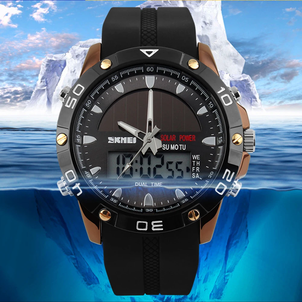 SKMEI модные спортивные часы мужские цифровые часы Chrono Будильник 5 бар водонепроницаемые кварцевые наручные часы Relogio Masculino 1064