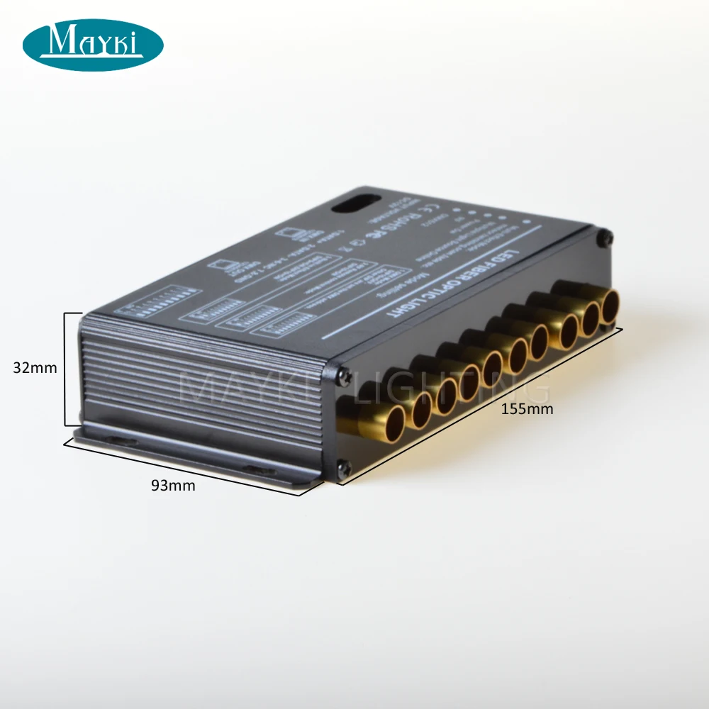 Maykit доступный DMX 512 светодиодный волоконно-оптический декоративный Метеор светодиодный проектор пластиковый волоконный кабель