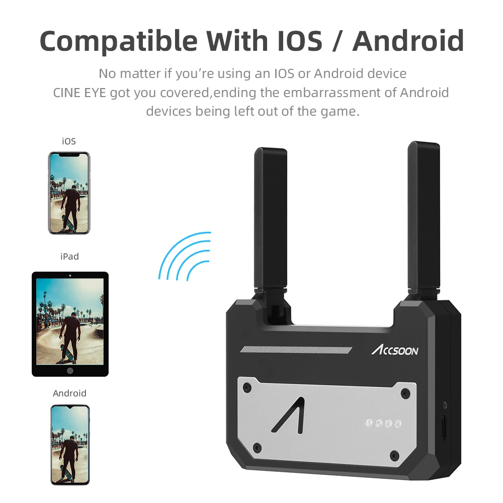 Accsoon CineEye беспроводное устройство передачи Mini HDMI 1080P для IOS iPhone iPad Android