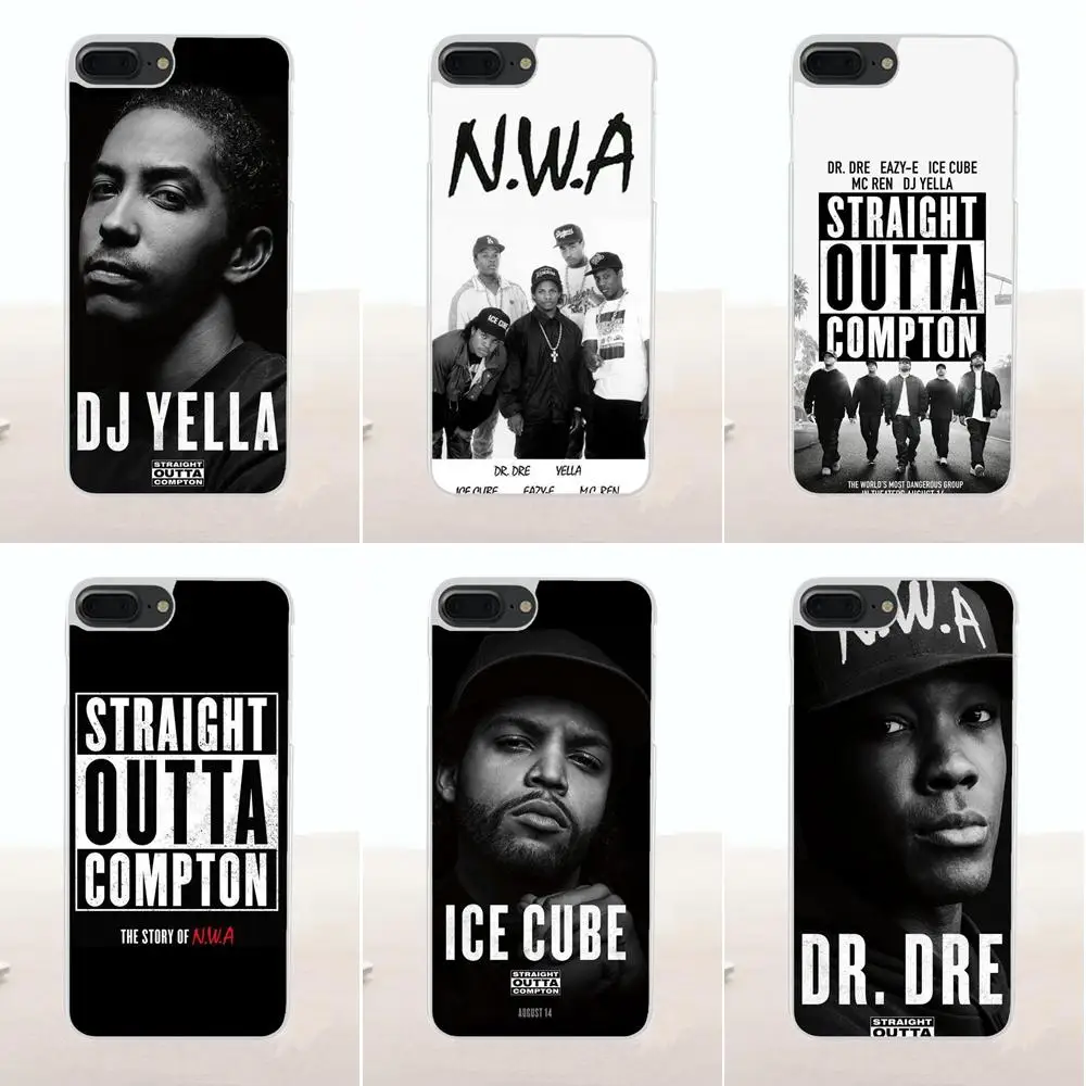 Bixedx прямые из Compton Nwa для Apple iPhone 4 4S 5 5C SE 6 6S 7 8 Plus X мягкие чехлы ТПУ с