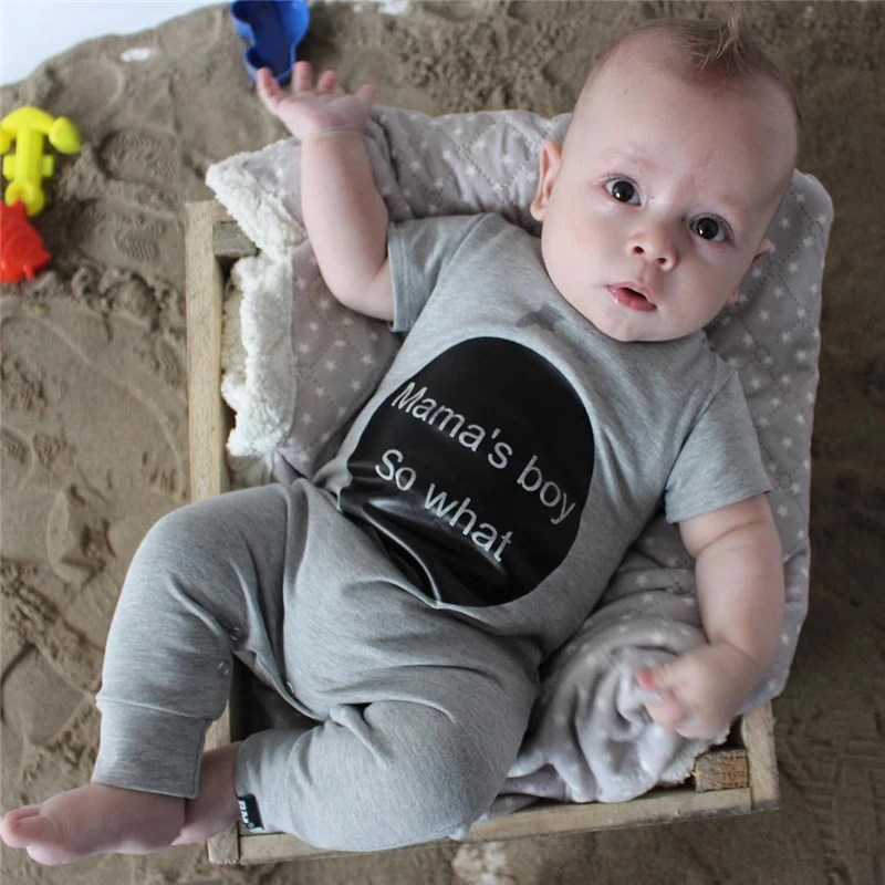 Комбинезон Emmababy хлопковый с коротким рукавом для маленьких девочек и мальчиков