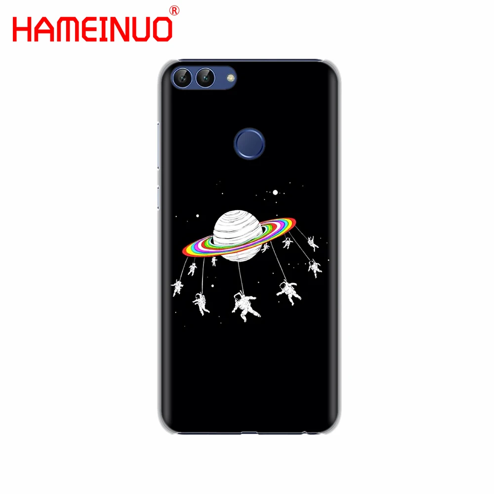 HAMEINUO Космос любовь Луна астронавт Кот Чехол для телефона Huawei NOVA 2 2S 3e PLUS LITE p smart 2018