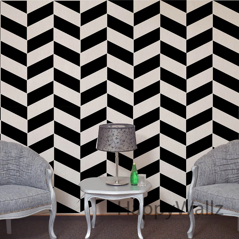 

DIY Chevron Wall Sticker 56x56cm a piece Innovative Wall Decors Easy Wall Decoration P35