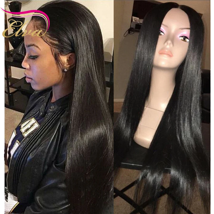 7А Бразильский Парики Прямо Полный Шнурок Перед С Волосами Младенца Glueless