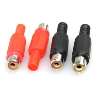 10pcs rca audio cannector female audio socket welding type 5mm high quality sockets for hifi equipments