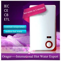 electric instantaneous heating water heater with thermastate temperature for household hotel bathroom shower sink wash hot tap