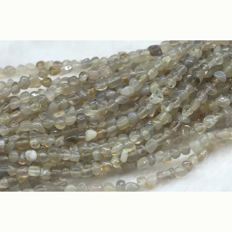 Бусины с натуральным белым и серым агатом свободные бусины 3-12 мм Размер 15 дюймов