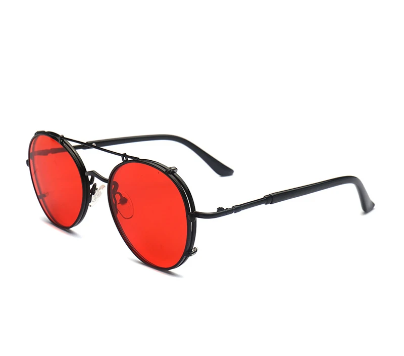 JackJad Fashion SteamPunk Style Clip On Round Gradient Sunglasses Vintage Lens Removable Brand Design Sun Glasses Oculos De Sol