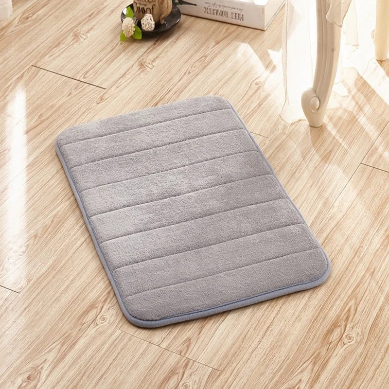 Лохматый Memory Foam дверной коврик нескользящий для пола ванной коврики ковры