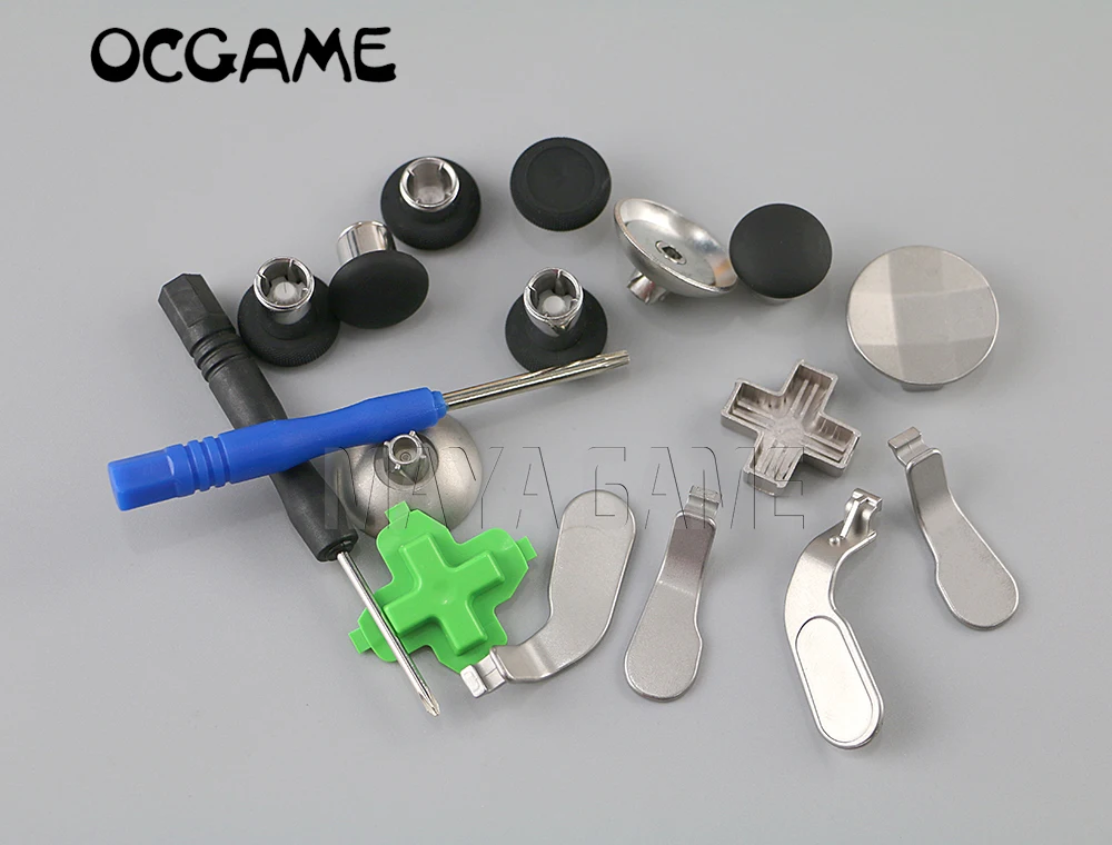 OCGAME полный 15 шт. заменяемые захваты для больших пальцев палка D Pad и кнопка запуска