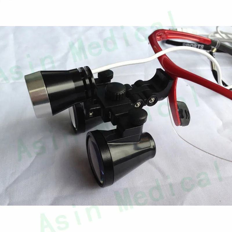 Зубная Лупа со светодиодной фары бинокулярный медицинский лупы Противотуманные