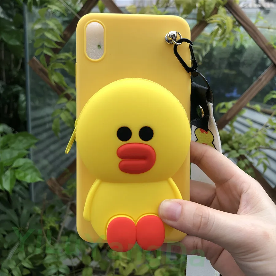 Sally Wallet Для huawei Y5 Lite Y6 Y7 Pro Prime Y9 милый 3D мультяшный кошелек на молнии чехол для телефона мягкий силиконовый чехол сумка Coque Fundas - Цвет: Sally Wallet