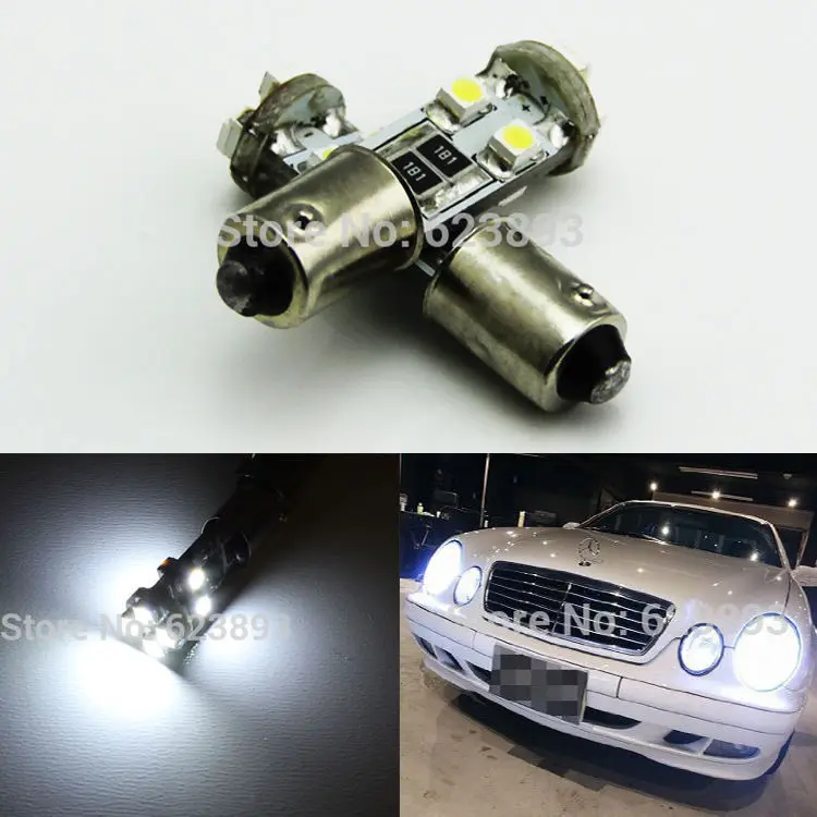 Светодиодные Автомобильные парковочные лампы 4 шт./лот BA9S h6w 6000k для Mercedes W210 E55 AMG|lot