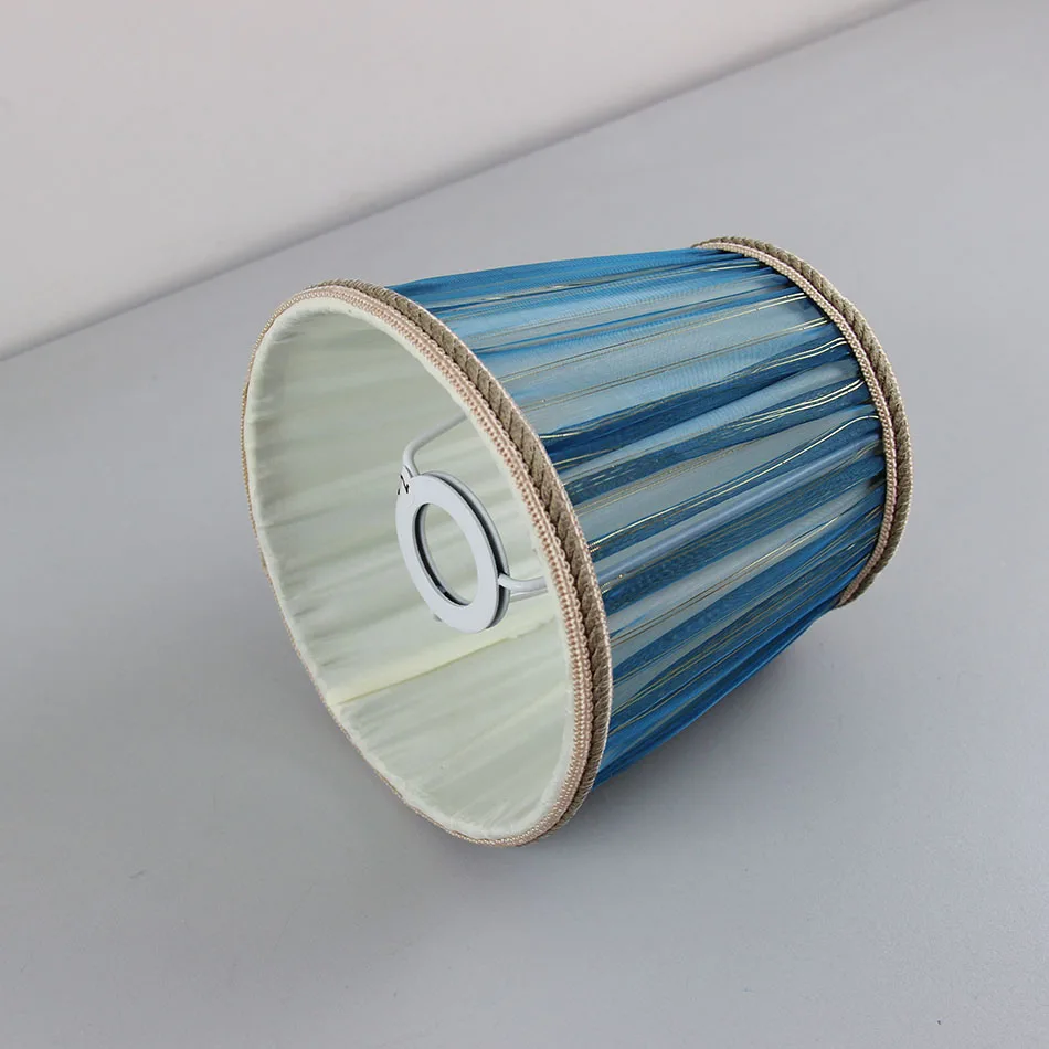 

DIA 15.5cm/6.1inch High Quality Blue color Lace Lampshades for lamp, E14