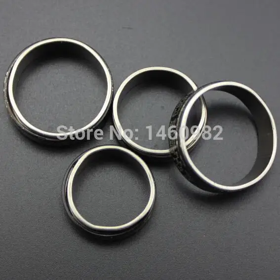 Крутые кольца из нержавеющей стали черного и серебряного цвета для мужчин женщин