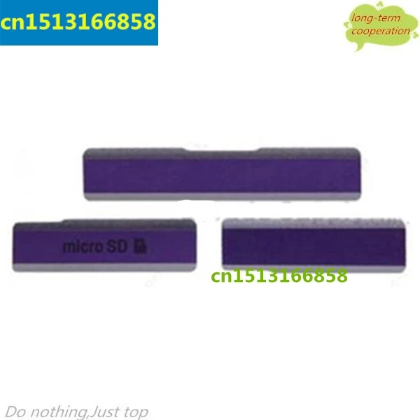 10 шт./лот Micro SD + SIM зарядный порт крышка Крышка для Sony Xperia Z1 L39h C6903 Honami