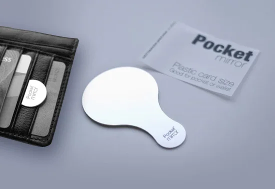 Small Size Acrylic Mirror Credit Card Pocket | Дом и сад