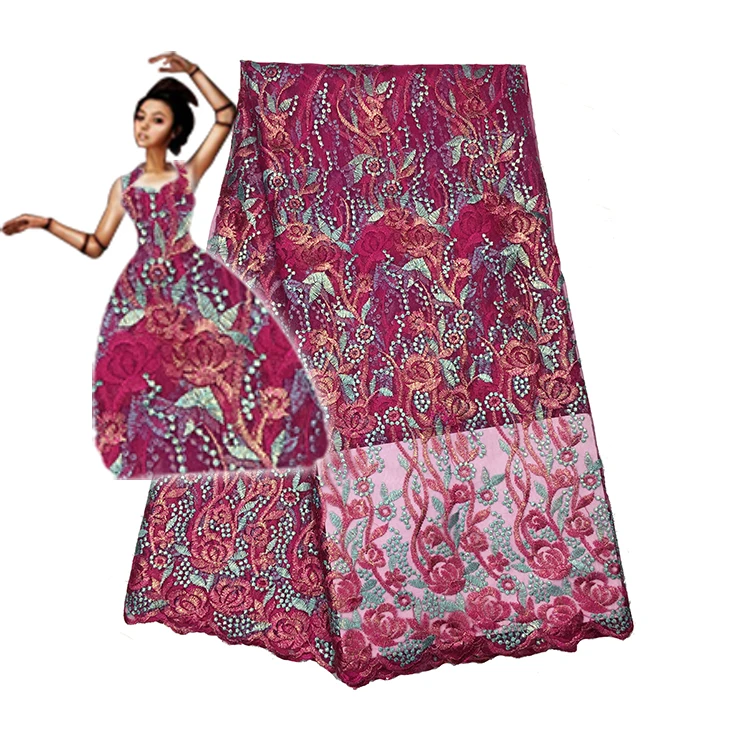 ZEBIAOCAO 2018 Old Design Promotion African Embroidered Lace Fabrics Bridal High Quality Tulle Fabric For Wedding&ampParty | Дом и сад