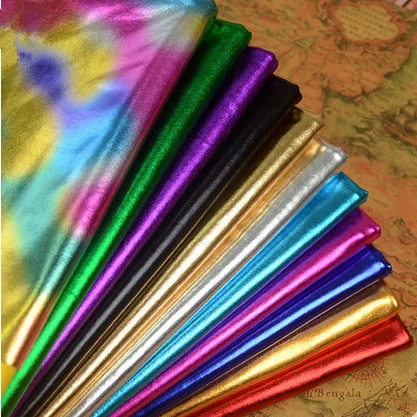 Эластичная ткань из лайкры спандекса металлик золото 3 ярда|4 way stretch fabric|stretch fabric4 |