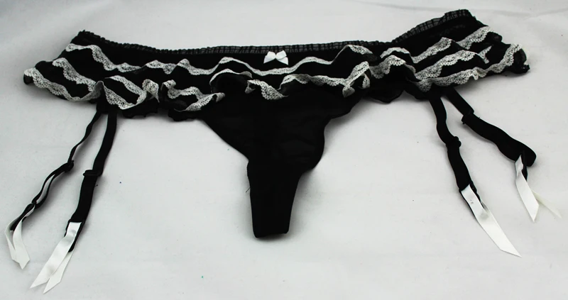 Женский/Женский многослойный/торт дизайн черный белый кружевной пояс для чулок