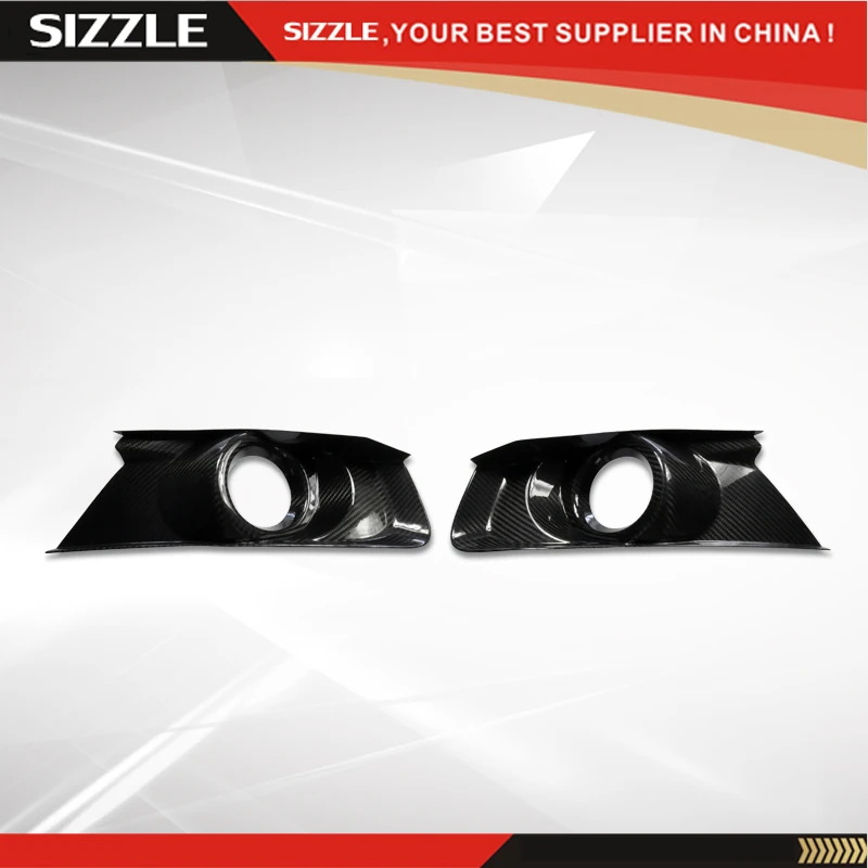 Противотуманные фары из углеродного волокна аксессуары для Ford Mustang 2015|fog lamp cover|fog