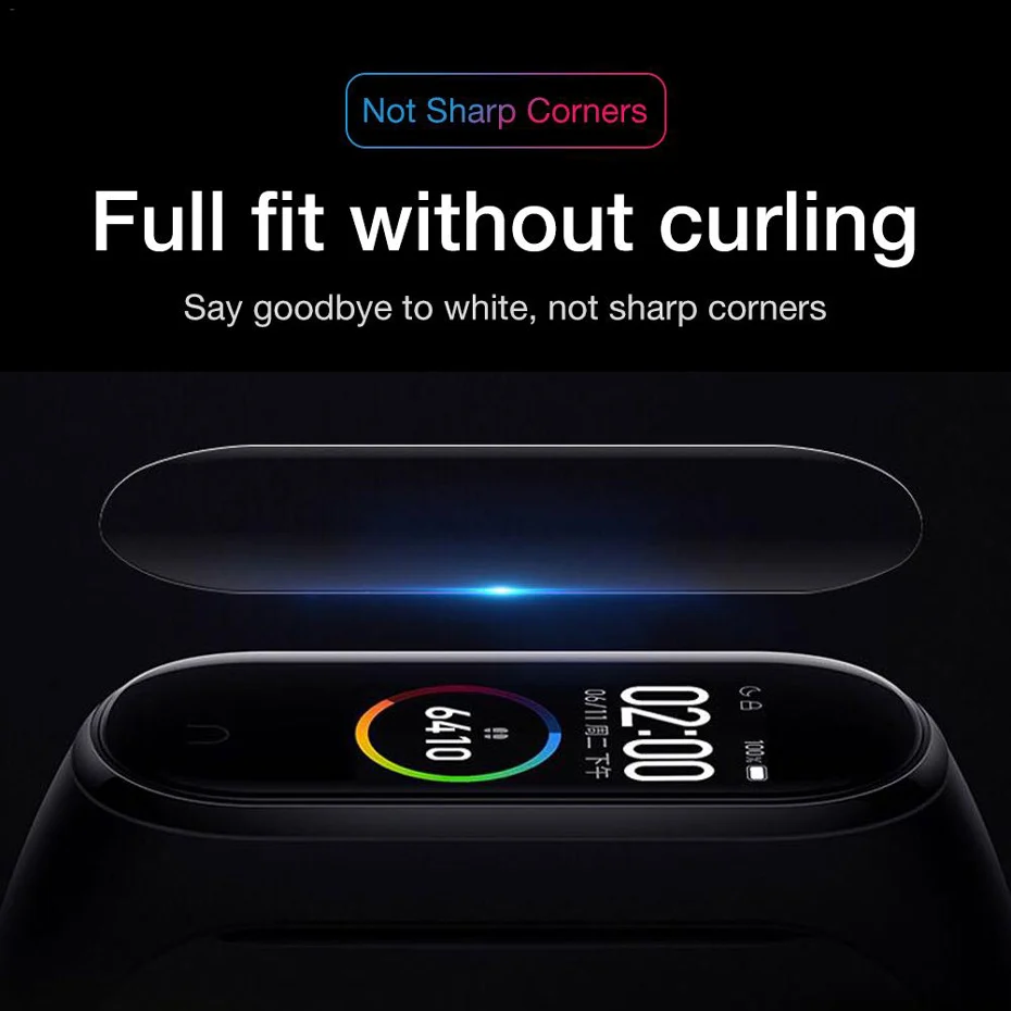 Защитная пленка для Xiaomi Mi Band 4 мягкая проницаемая защита дисплея умных часов на