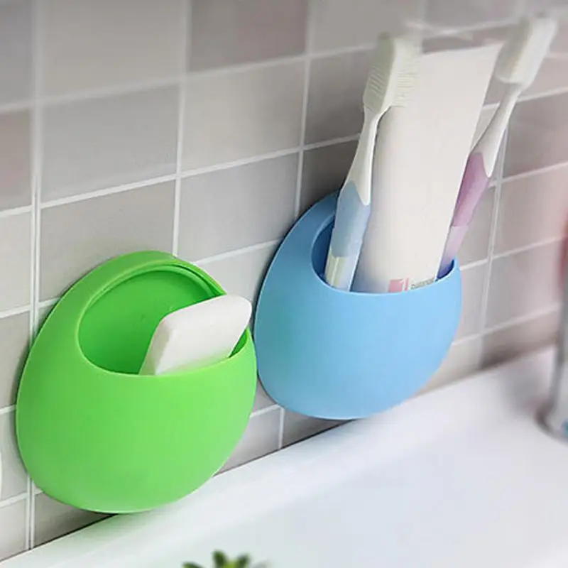 Зубная щётка держатель очки ручки настенный присоски Душ кожаный чехол с