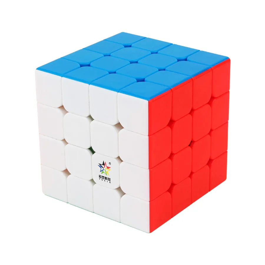 

Little Magic 4x4x4 Magnetic Speed Magic Cube Twist Puzzle Toy Brain Teaser 3D IQ Game Stickerless 4x4 Yuxin 4*4*4 Multi-Color