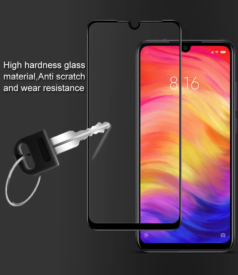 Imak полное покрытие экрана Pro+ версия закаленное стекло для Redmi Note 7 Note7 Защитная пленка для экрана