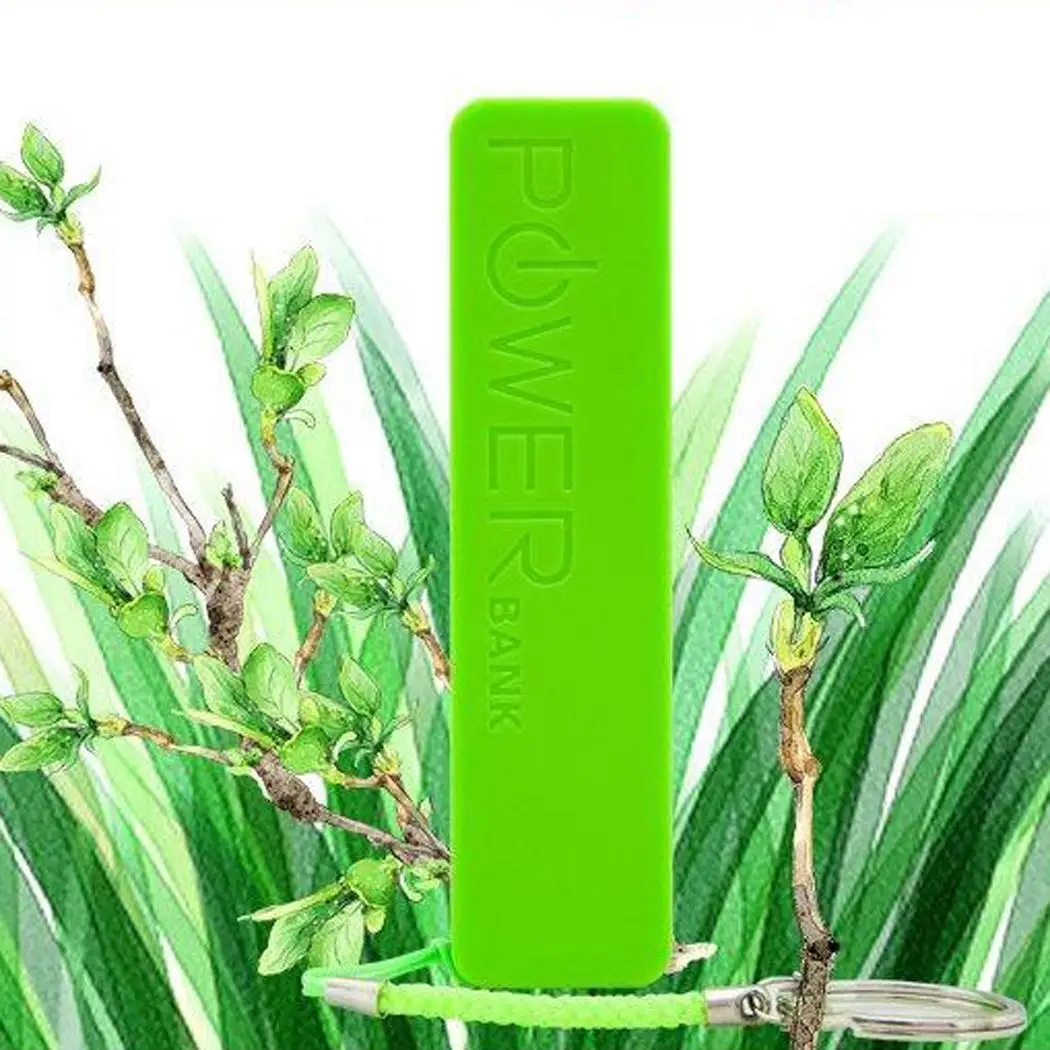 Мини Портативный power Bank чехол цветной один порт USB с ремешком power Bank чехол для мобильного телефона зарядное устройство DIY оболочка для iPhone Xiaomi