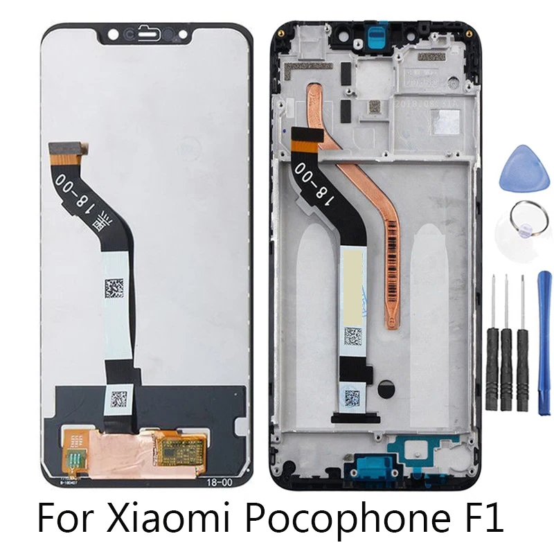 Оригинальный Новый ЖК дисплей для Xiaomi Pocophone F1 сенсорный экран дигитайзер в сборе