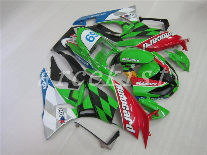 Новый ABS весь обтекатели комплект подходит для kawasaki Ninja ZX6R 636 2009 2010 2011 2012 6R 09 10 11 12
