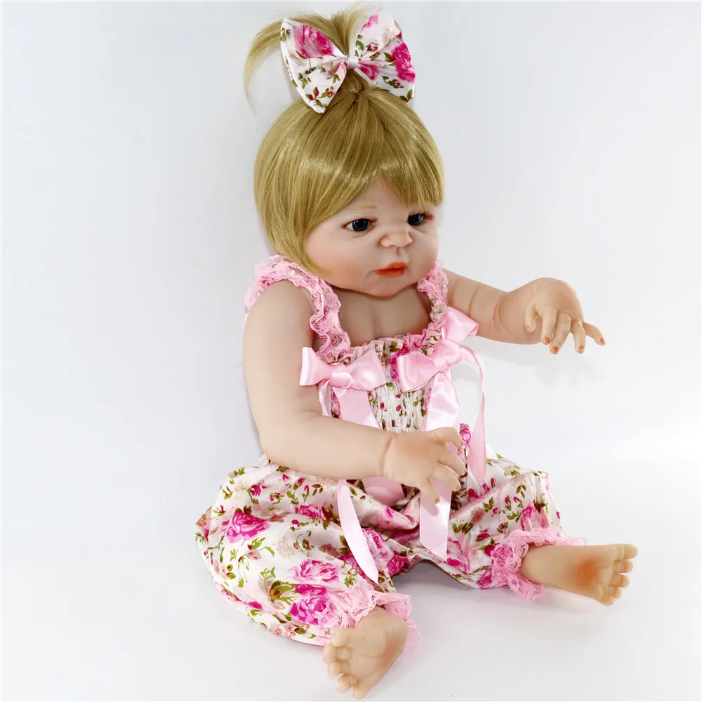 White skin bebe Reborn Baby Doll fashion Girl Princess 23 inch Dolls Alive Reborns cute Toy For kids Best Christmas present |